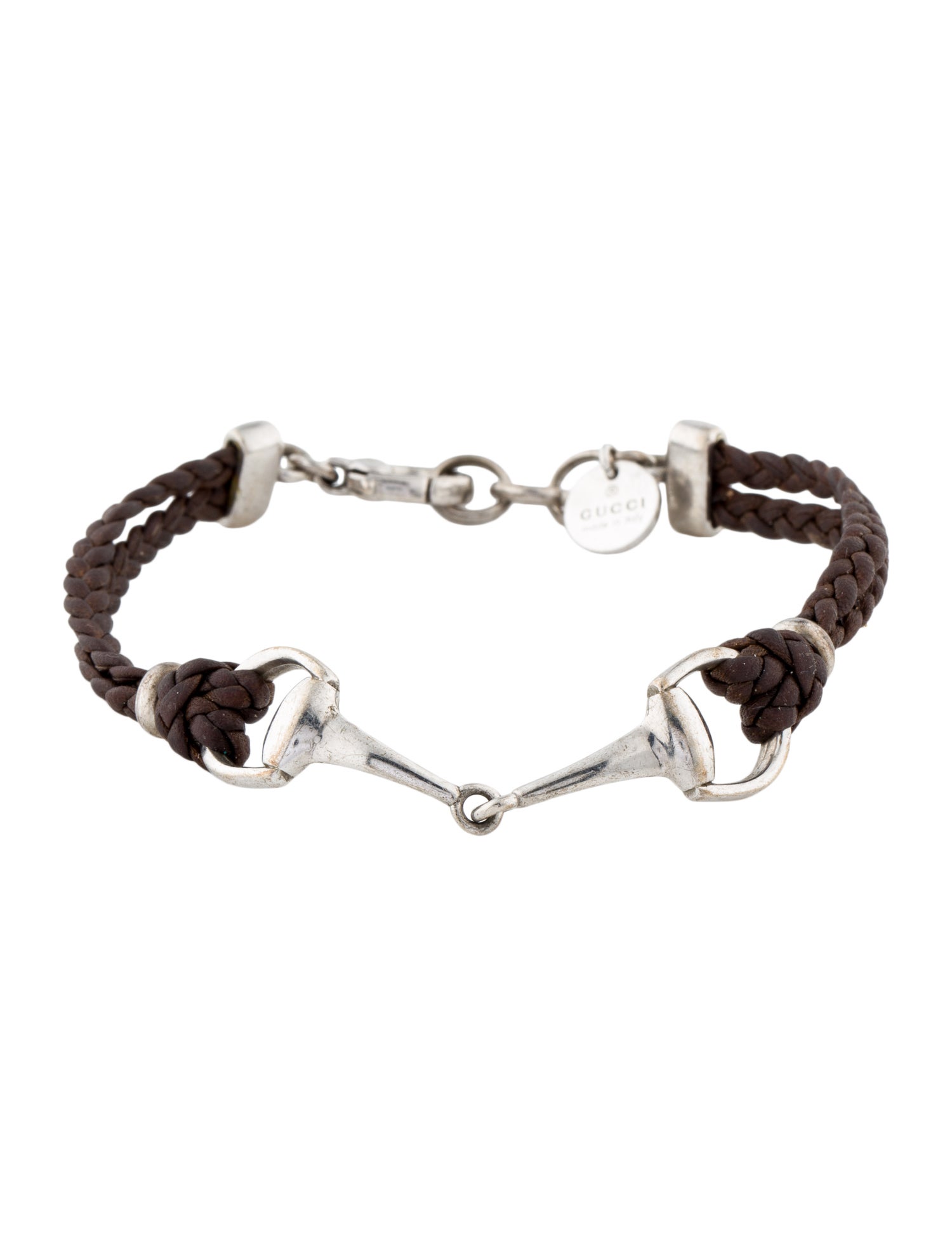 Gucci Braided Horsebit Wrap Bracelet