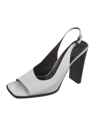 Gucci 1955 Horsebit Accent Leather Slingback Sandals