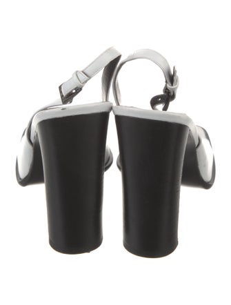 Gucci 1955 Horsebit Accent Leather Slingback Sandals