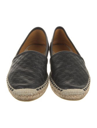 Gucci Microguccissima Pattern Leather Espadrilles