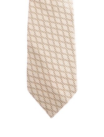 Gucci Pattern Print Silk Tie