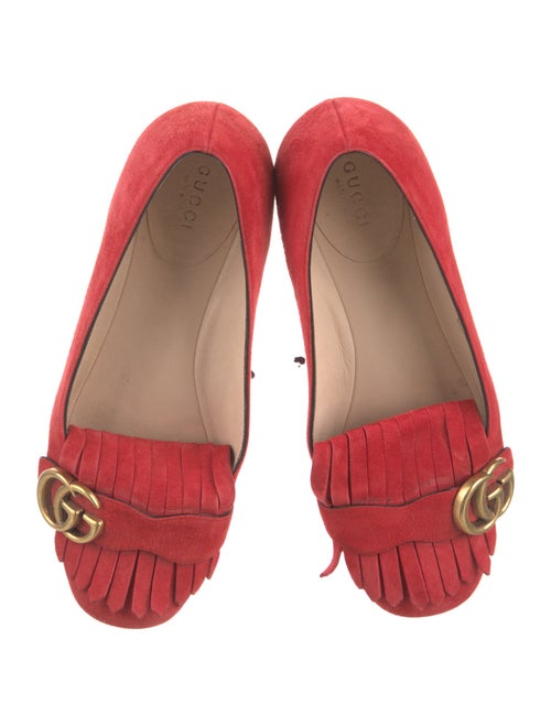 Gucci Interlocking G Logo Suede Loafers