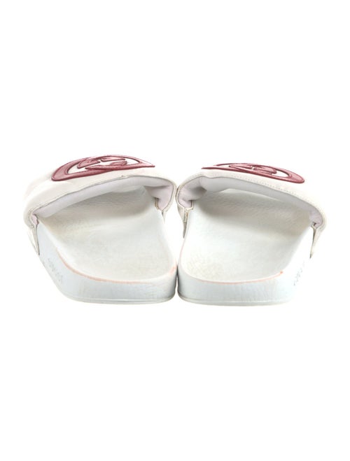 Gucci Interlocking G Logo Leather Slides