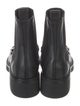 Gucci Chain-Link Accent Leather Combat Boots