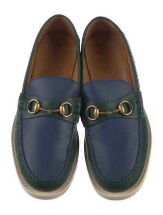 Gucci Horsebit Accent Leather Loafers