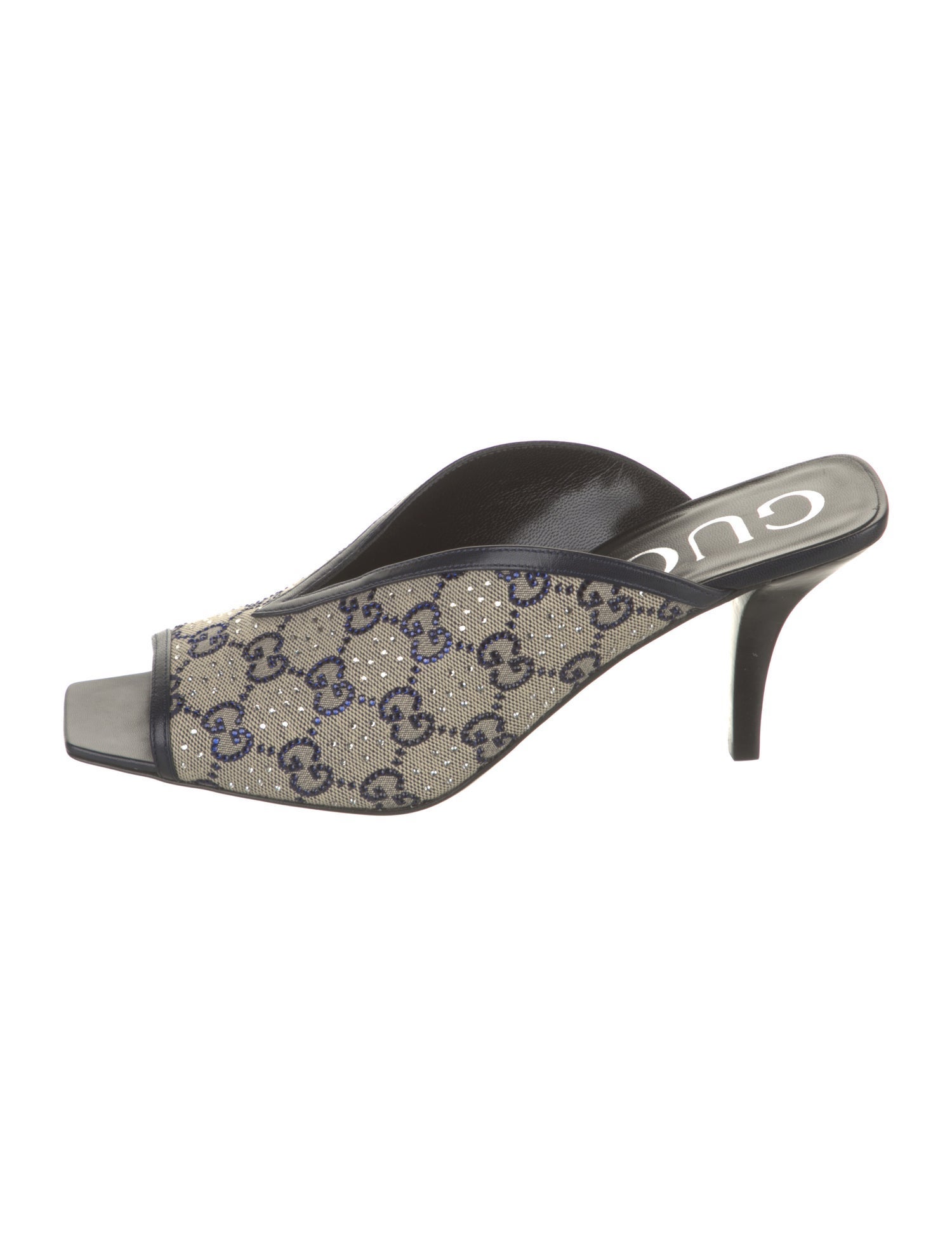 Gucci Leather Printed Slides