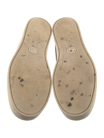 Gucci GG Supreme Leather Trim Embellishment Sneakers