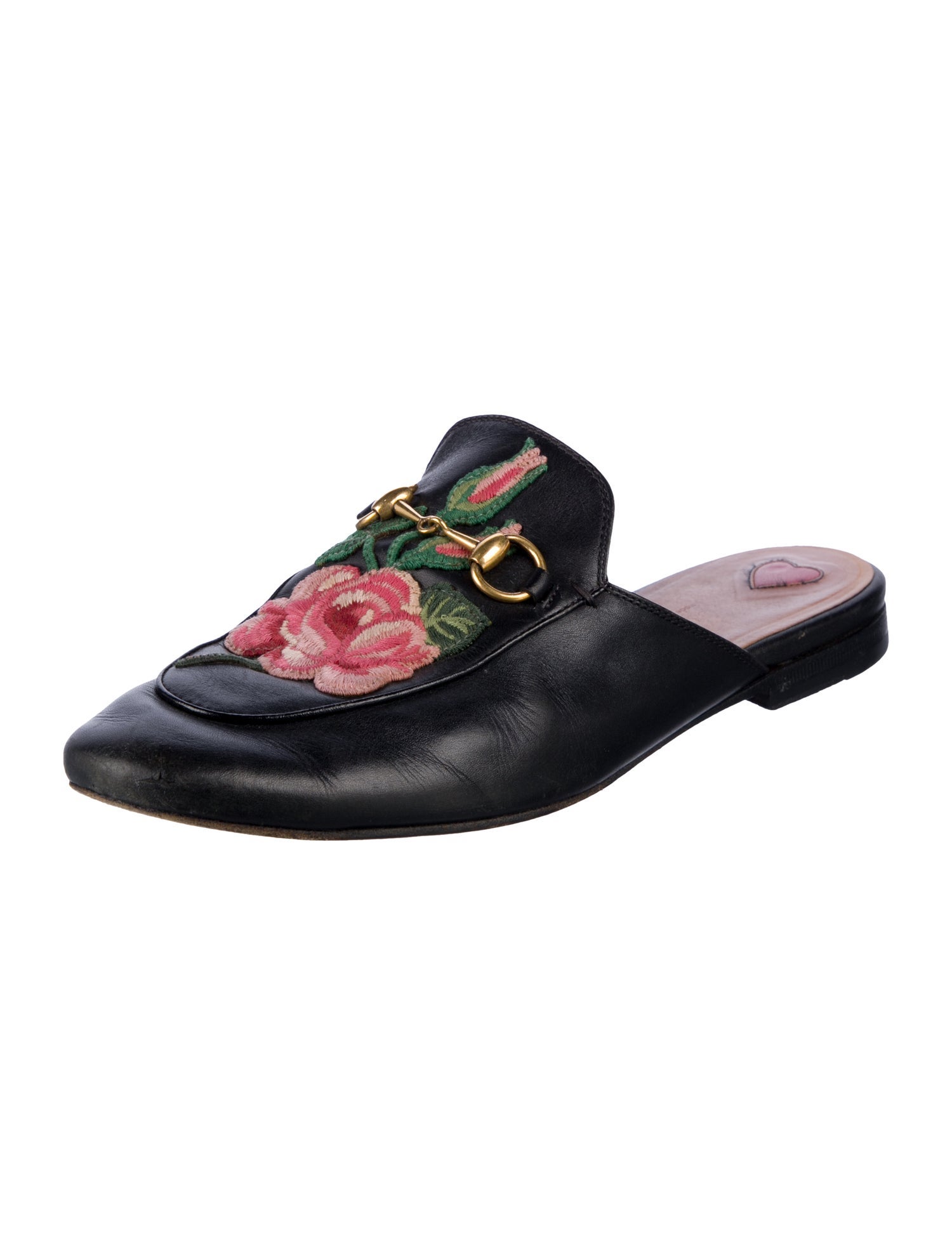 Gucci Horsebit Accent Leather Mules