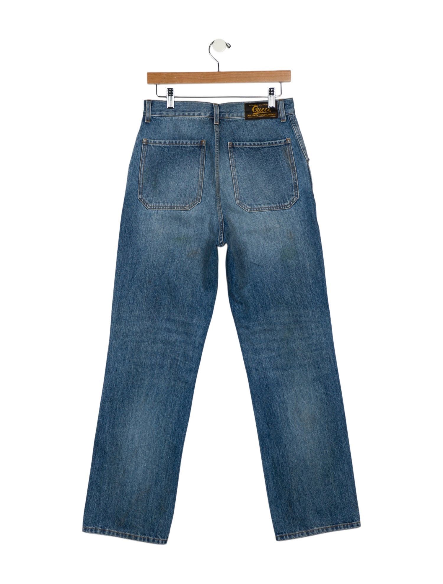 Gucci High-Rise Straight Leg Jeans