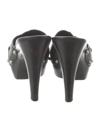 Gucci Horsebit Accent Leather Slides