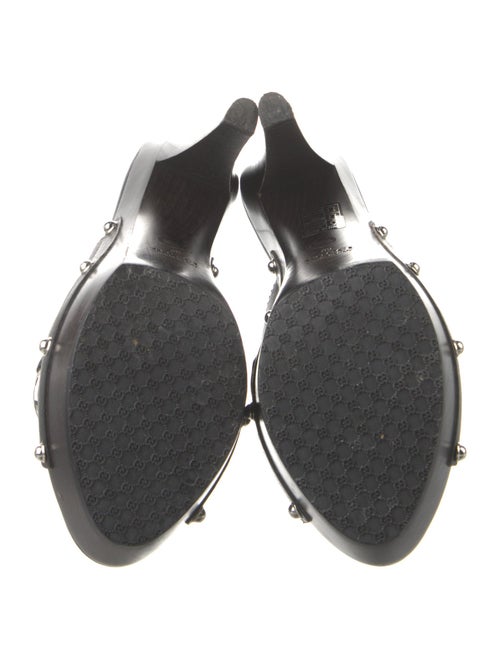 Gucci Horsebit Accent Leather Slides