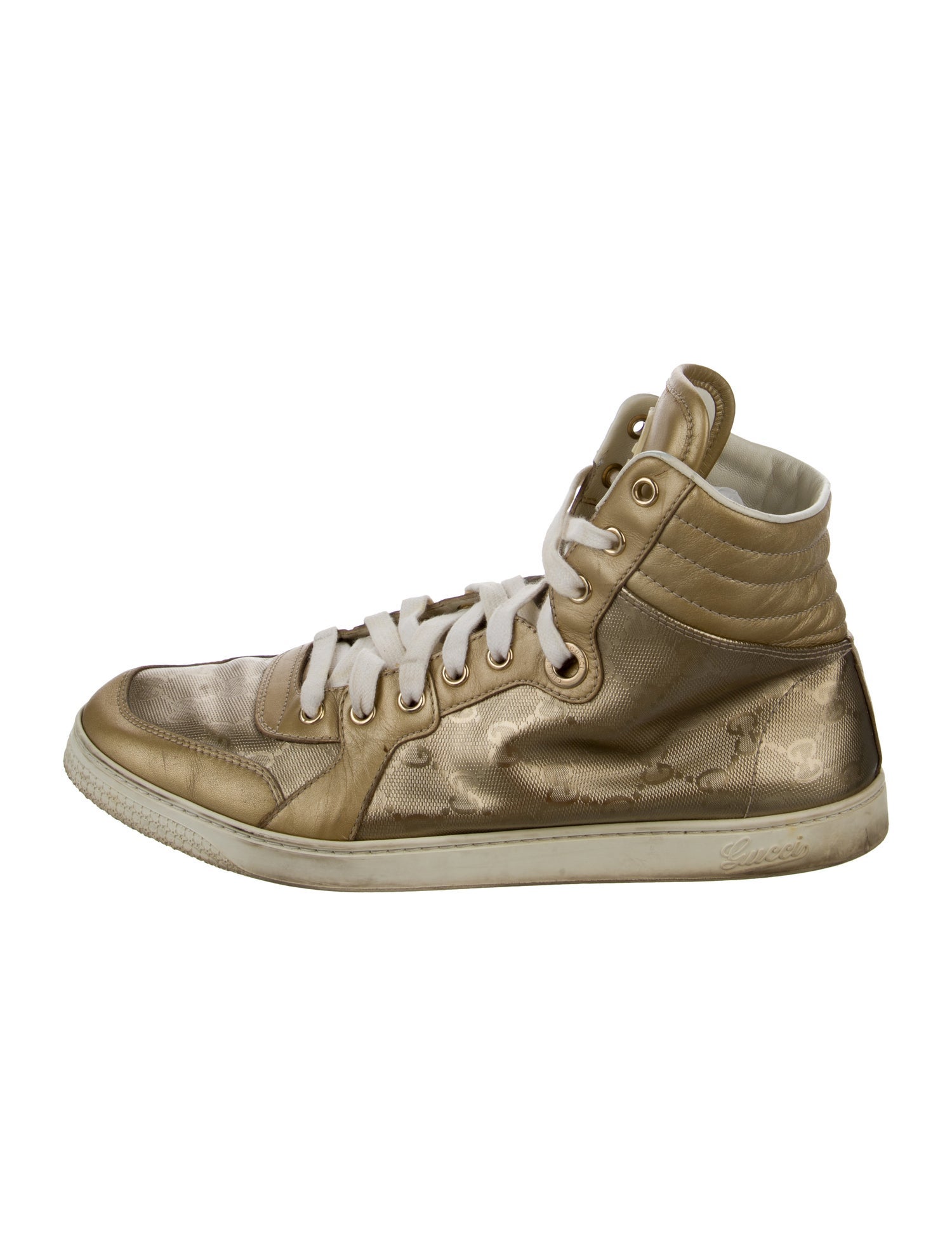 Gucci GG Nylon Leather Sneakers