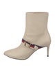Gucci Sylvie Web Accent Leather Boots