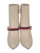 Gucci Sylvie Web Accent Leather Boots