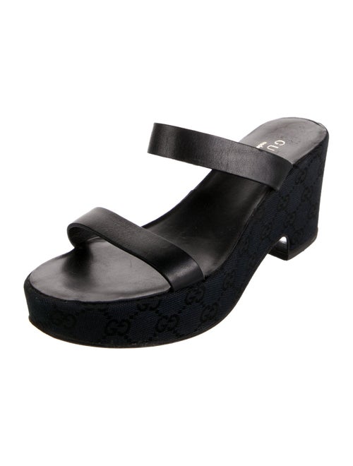 Gucci GG Signature Leather Slides