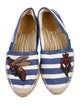 Gucci Bee Accent Canvas Espadrilles