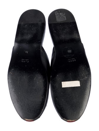 Gucci Web Accent Leather Mules