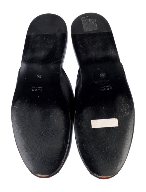 Gucci Web Accent Leather Mules