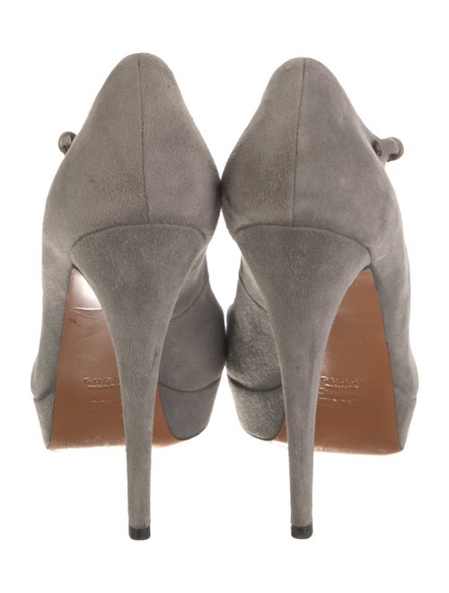Gucci Suede T-Strap Pumps
