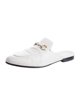 Gucci Horsebit Accent Leather Mules