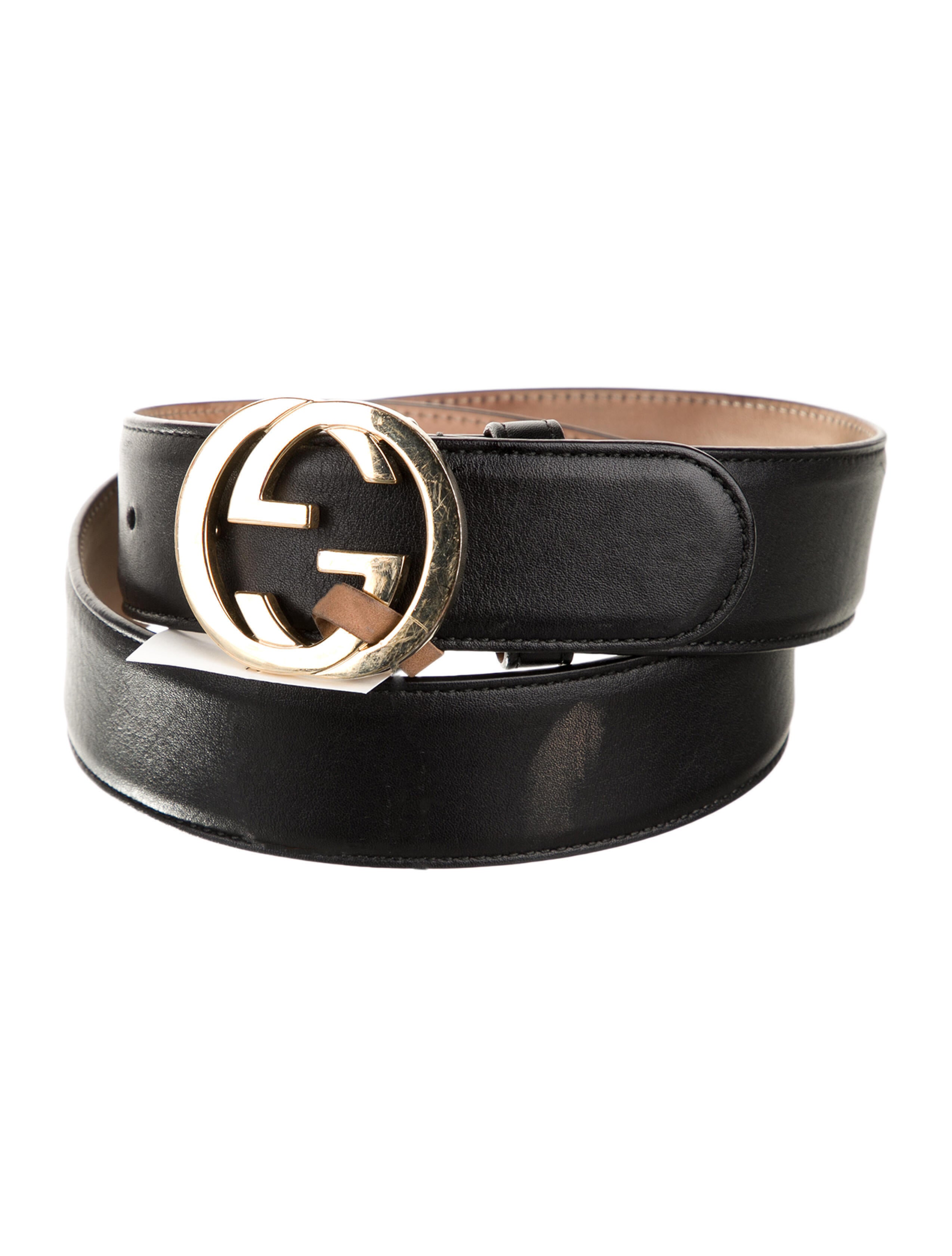 Gucci Interlocking G Logo Leather Belt