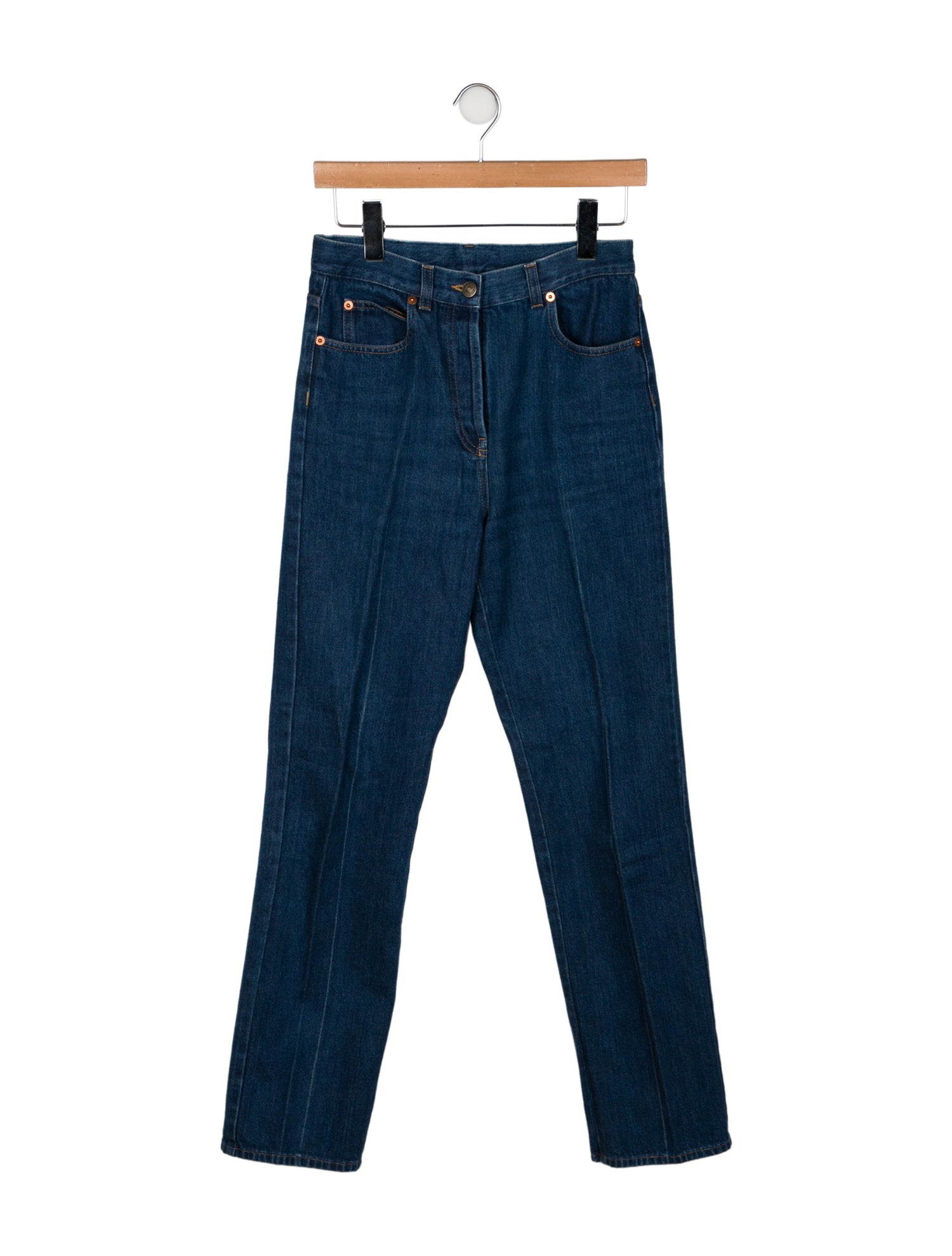Gucci High-Rise Straight Leg Jeans