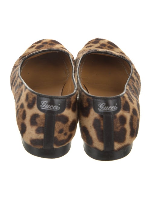 Gucci Ponyhair Animal Print Loafers