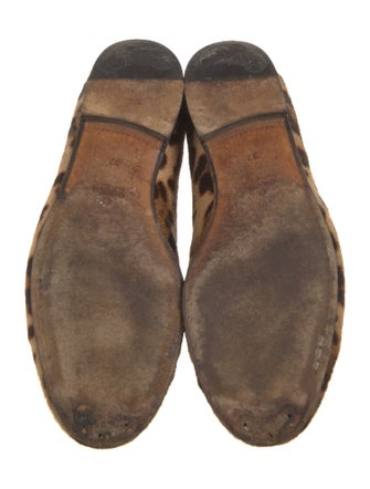 Gucci Ponyhair Animal Print Loafers
