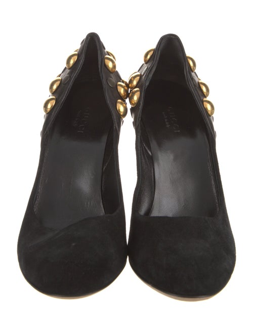 Gucci Babouska Accents Suede Pumps