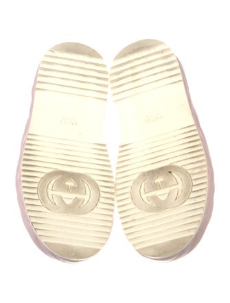 Gucci Double G Logo Leather Slides