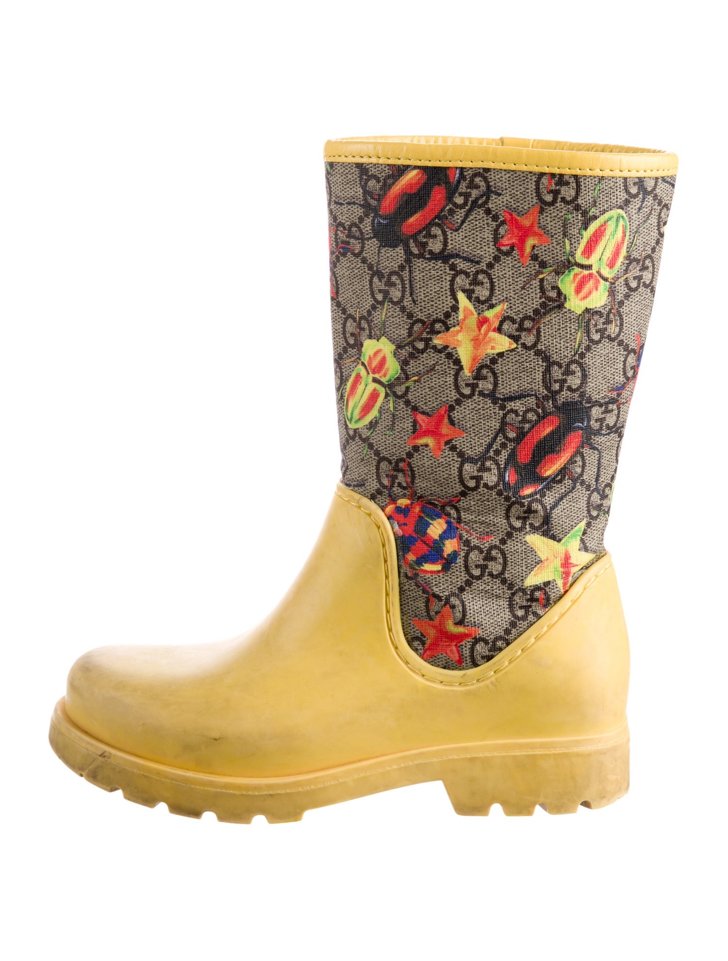 Gucci Toddler Girls' GG Supreme Rubber Boots