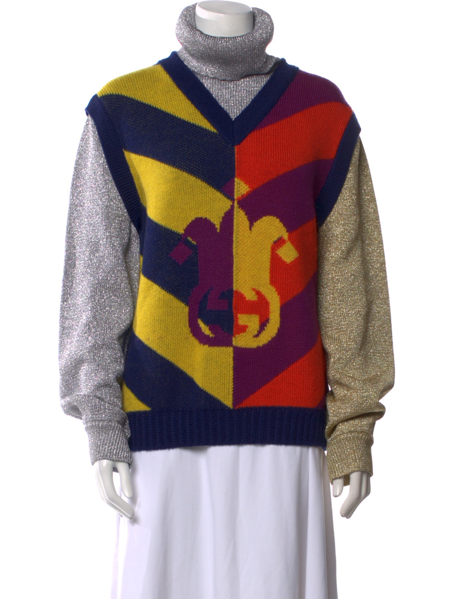 Gucci Wool Printed Sweater w/ Tags