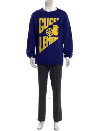 Gucci Graphic Print Crew Neck Sweatshirt