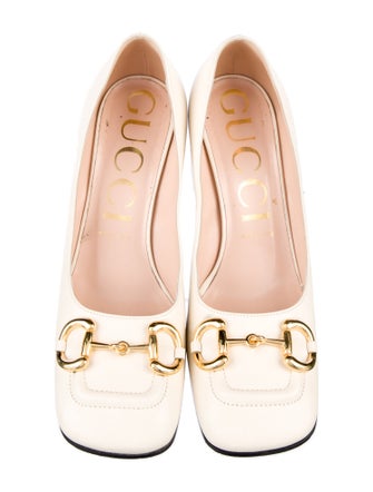 Gucci Horsebit Accent Leather Pumps