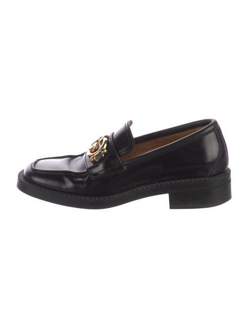 Gucci Interlocking G Logo Leather Loafers