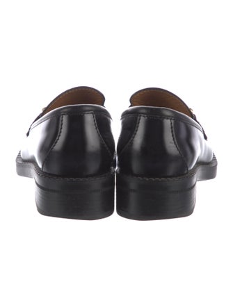 Gucci Interlocking G Logo Leather Loafers