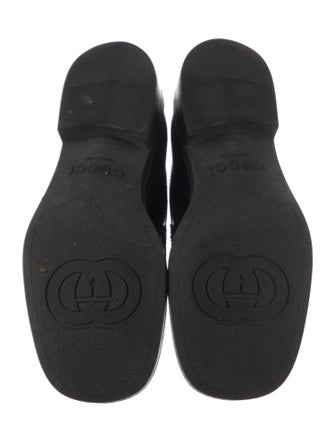 Gucci Interlocking G Logo Leather Loafers