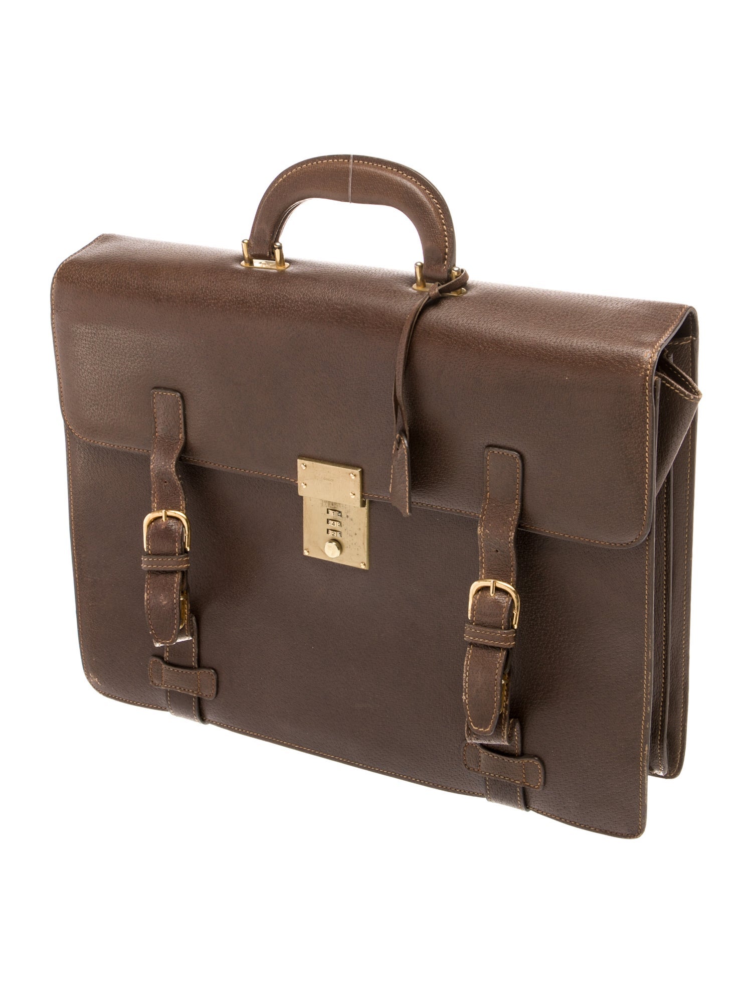 Gucci Leather Briefcase Vintage