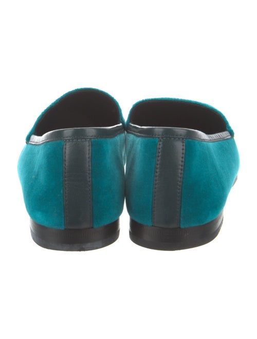 Gucci Horsebit Accent Velvet Loafers