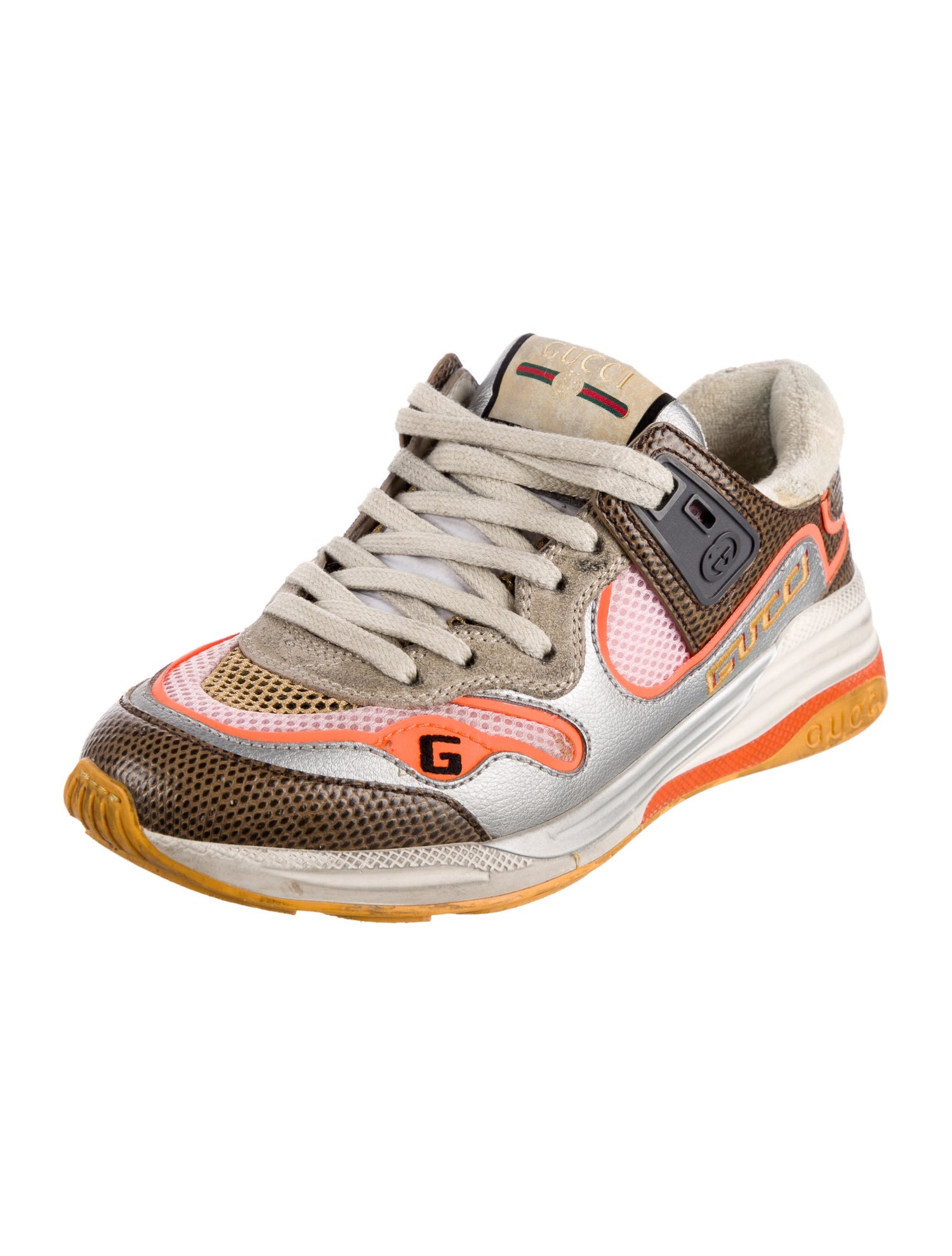 Gucci Interlocking G Logo Suede Sneakers