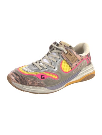 Gucci Interlocking G Logo Leather Sneakers