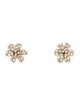 Gucci 18K Mother of Pearl & Diamond Floral Stud Earrings