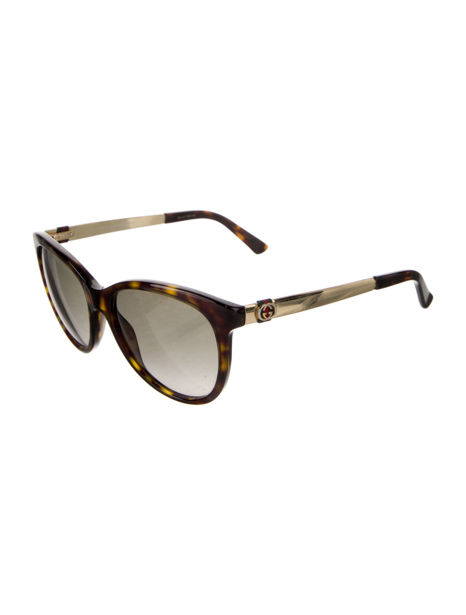 Gucci Web Accent Cat-Eye Sunglasses