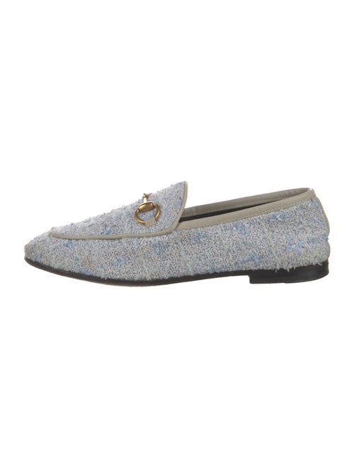 Gucci Horsebit Accent Tweed Loafers