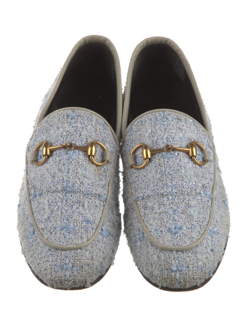 Gucci Horsebit Accent Tweed Loafers