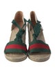 Gucci Web Accent Canvas Espadrilles
