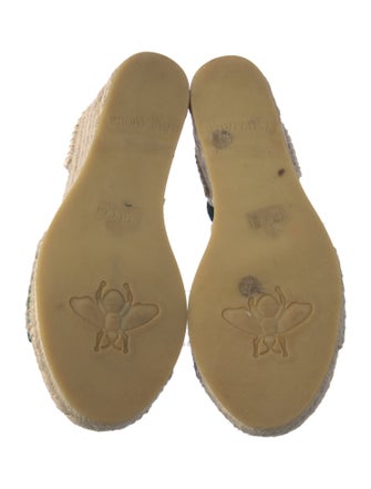 Gucci Web Accent Canvas Espadrilles