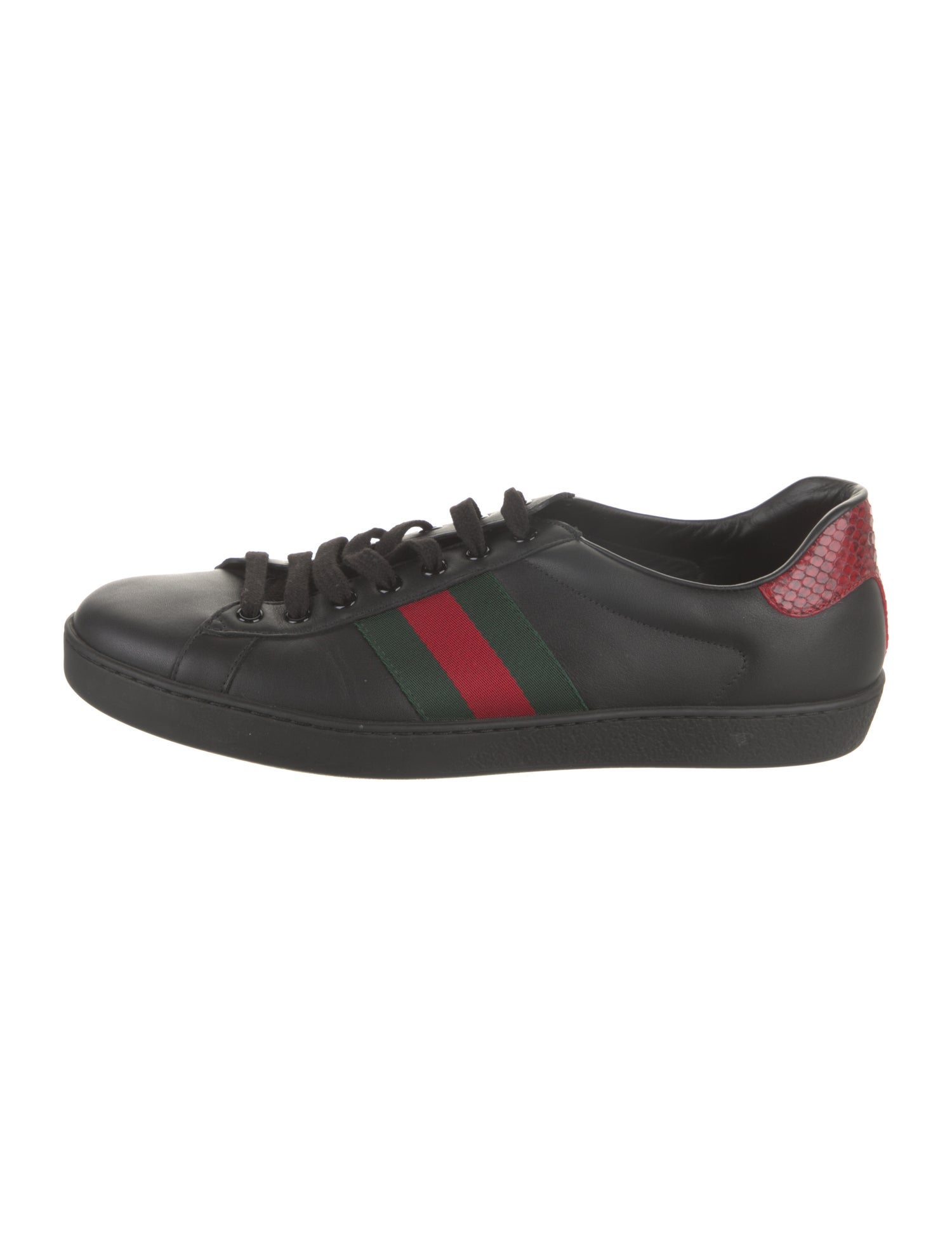 Gucci Leather Striped Sneakers
