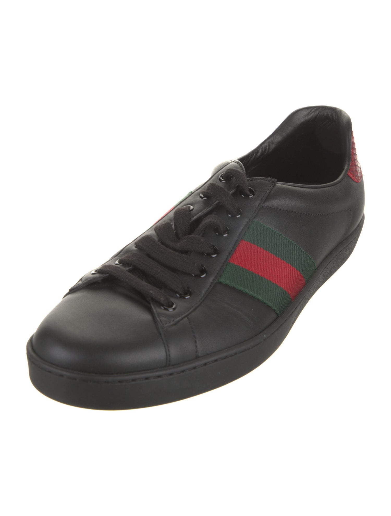 Gucci Leather Striped Sneakers