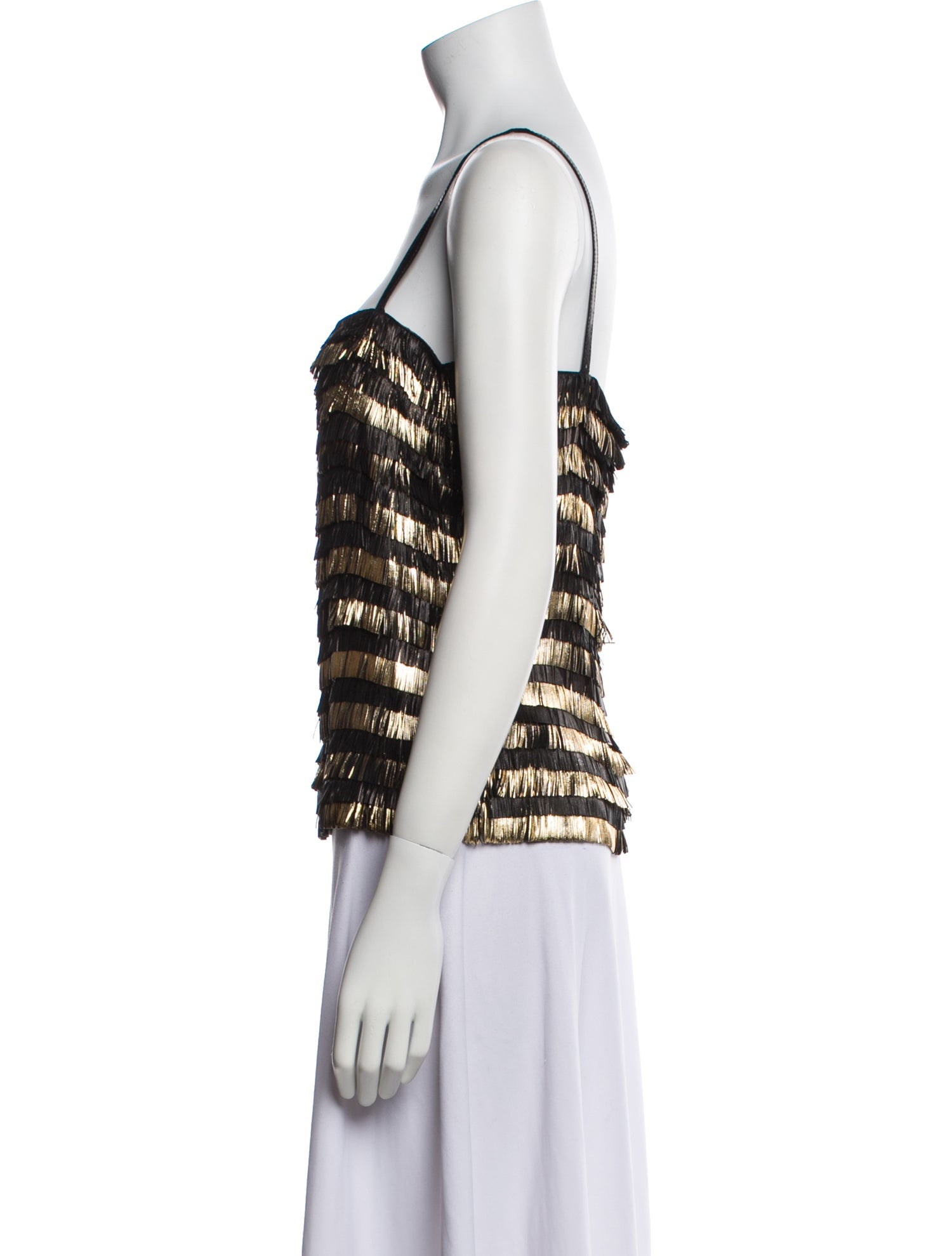 Gucci Leather Patterned Top